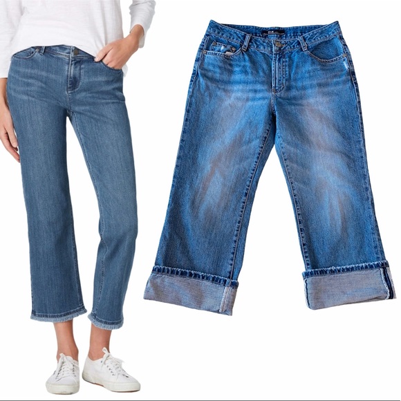 GIA Denim Boot Cut Capri Size 30 - Picture 1 of 7